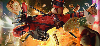 Deadpool Fire, deadpool, superheroes, artwork, digital-art HD wallpaper