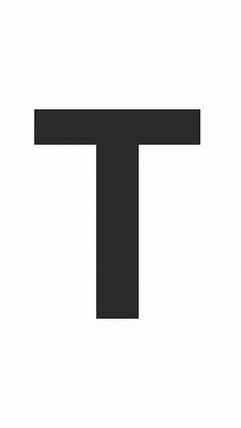 T Letter, Black And White HD phone wallpaper
