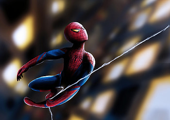 Little Spidey Boy, spiderman, superheroes, artwork, artist, deviantart, digital-art HD wallpaper
