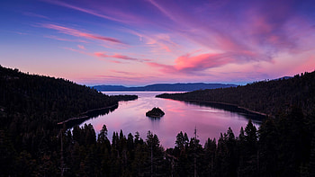 Emerald Bay, Limited edition print, Pink emerald, Collectible HD wallpaper