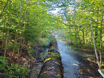 Wood pipe, old, Pipe, water, Leak HD wallpaper
