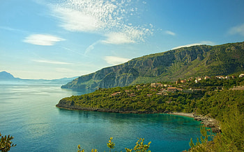Nature, Sea, Italy, Coast, Height, Serenity HD wallpaper