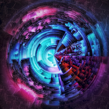 Colorful, abstract, fractal, circles HD phone wallpaper