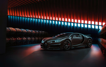 Black Bugatti Chiron 2020, bugatti, 2020-cars, cars, behance HD wallpaper