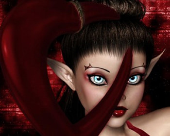 Fairy, maroon, abstract, fantasy HD wallpaper