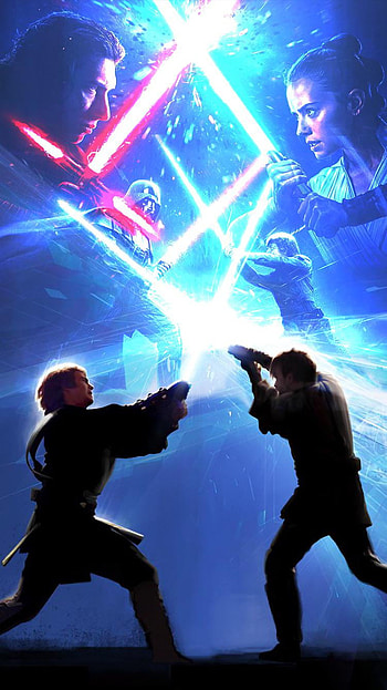Star wars EP3,5,9, art, world HD phone wallpaper