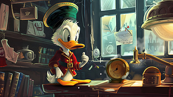 Scrooge McDuck Office, Scrooge McDuck HD wallpaper
