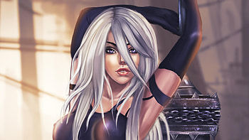Nier Automata Fantasy Art, nier-automata, games, artwork, fantasy-girls, artist, digital-art, deviantart HD wallpaper