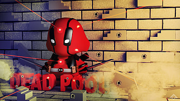 Munny Deadpool, deadpool, artwork, digital-art, artist, behance, superheroes, funny HD wallpaper
