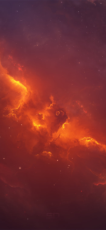 Dark Phoenix, space, orange (Color), Sci Fi, nebula HD phone wallpaper