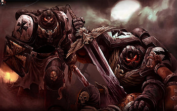 Black Templars, robots, templars, warhammer, 40k HD wallpaper