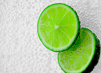 Food, Bubbles, Lime, Lobules, Slices HD wallpaper