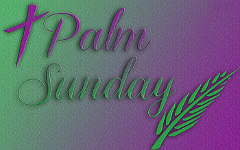 Palm Sunday, purple, palm, cross, Sunday, green HD wallpaper