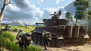 A Tiger's close encounter, military, tiger tank HD wallpaper