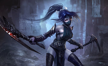 Akali League Of Legends, akali-league-of-legends, league-of-legends, games, deviantart HD wallpaper