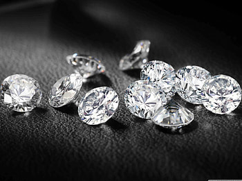 Loose Diamonds, gems, black background, diamonds HD wallpaper