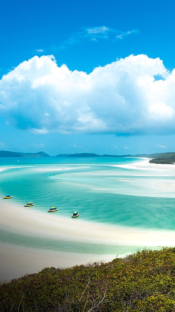 Whitsunday Islands, Whiteheaven beach, Queensland wonder, Windows 10 spotlight HD phone wallpaper