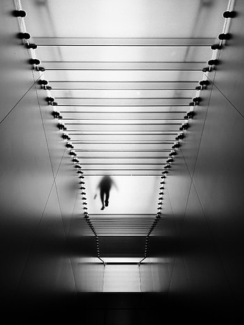 Transparent, Silhouette, Miscellanea, Miscellaneous, Bw, Chb, Ladder, Stairs HD phone wallpaper