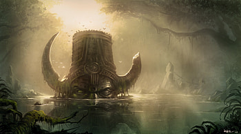 Fantasy Swamp | Swamp The Ruins Forest Mysticism Fantasy and . HD wallpaper