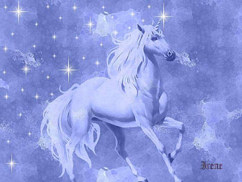 Unicorn Ice, unicorn, stars, snow, ice HD wallpaper