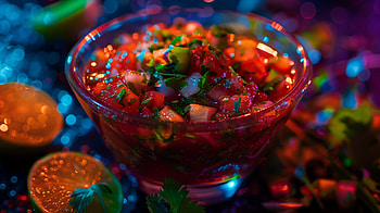 Vibrant Homemade Salsa, food, salsa (food), salsa, colorful HD wallpaper