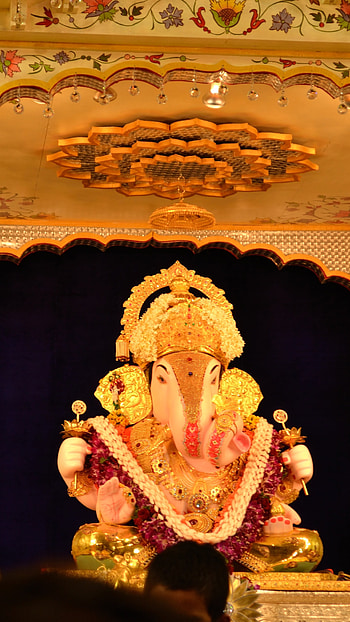 Dagdusheth Ganpati, Temple, Decoration HD phone wallpaper