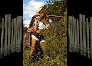 Cowgirl, style, fun, famous, cowgirls, fashion, outdoors, westerns, trucks, trees, girls, women, models, hats, female HD wallpaper