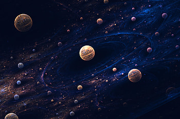 Abstract, Fractal, Space, Balls, Sphere, Spheres HD wallpaper