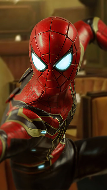 iron spider man, eye, spider man, real HD phone wallpaper