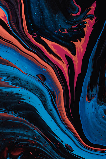 Abstract, Divorces, Multicolored, Motley, Paint, Liquid HD phone wallpaper