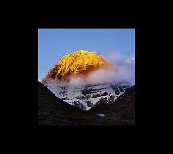 Kailash parvat, sky, horizon HD wallpaper