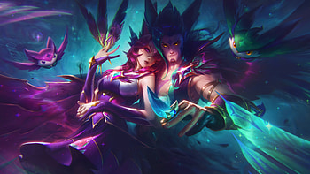: Xayah & Rakan - Star Guardians in League of Legends, Video Game, Xayah (League Of Legends), Rakan (League Of Legends) HD wallpaper
