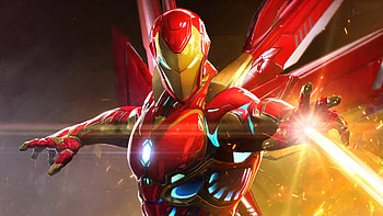 Iron Man Fire Buster, iron-man, superheroes, artwork, art, digital-art HD wallpaper