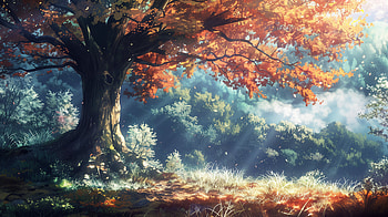 Enchanting Autumn Forest, fall HD wallpaper