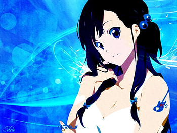 mio, kon, anime, pretty, beautiful, girl HD wallpaper