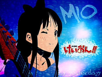 mio akiyama, ritsu, anime, yui, mio, mugi, k-on HD wallpaper