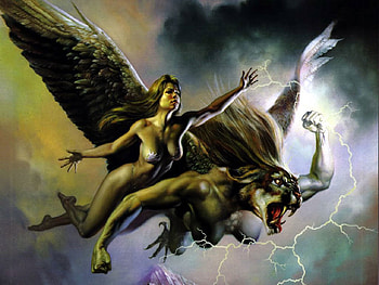 Sexy in air, fantsy, girl HD wallpaper