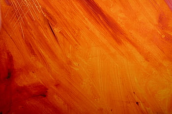 Close-up of an abstract painting with vibrant orange and yellow hues. HD wallpaper