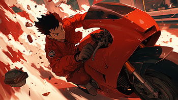 Akira: Shotaro Kaneda's Ride -, Anime, Akira, Shotaro Kaneda, motorcycle, anime motorcycle HD wallpaper