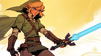 Epic : Link with the Master Sword in The Legend of Zelda, video game, The Legend of Zelda, Link, Master Sword HD wallpaper