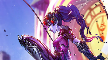 Widowmaker Jump , widowmaker, overwatch, overwatch-2, games, artwork, digital-art, artist, deviantart HD wallpaper
