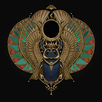 Katharina Postinett, Old Egyptian scarab relic HD phone wallpaper