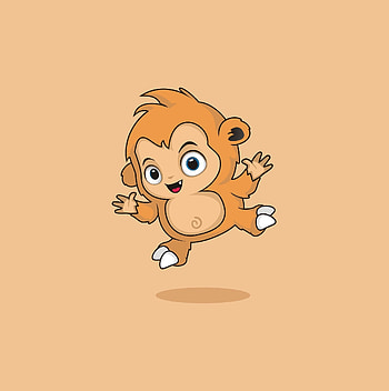 Art, Monkey, Sweetheart, Nice, Bounce, Jump, Monster HD phone wallpaper