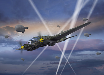 Heinkel He 111 in Action: Stunning Military, military, Heinkel He 111 HD wallpaper