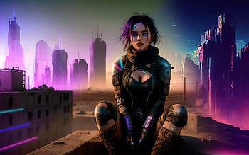 Cyberpunk Girl, Cyberpunk Girl, Sci Fi, cyberpunk HD wallpaper