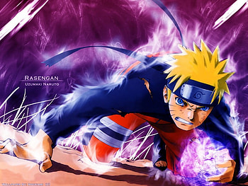 Naruto & ultimite rasengan, light rasengan HD wallpaper