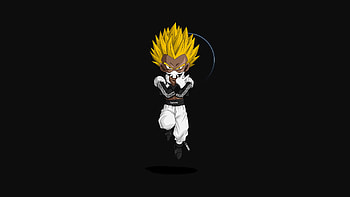 Gotenks, anime boy, dragon ball, minimal HD wallpaper