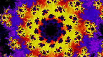 Trippy Psychedelic Fractal, trippy, psychedelic, trance, yellow, dark, Abstract, fractal HD wallpaper