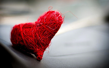 Love, Form, Design, Threads, Thread, Heart, Needlework HD wallpaper