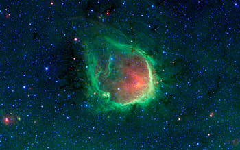 The Helix Nebula, Green Nebula HD wallpaper